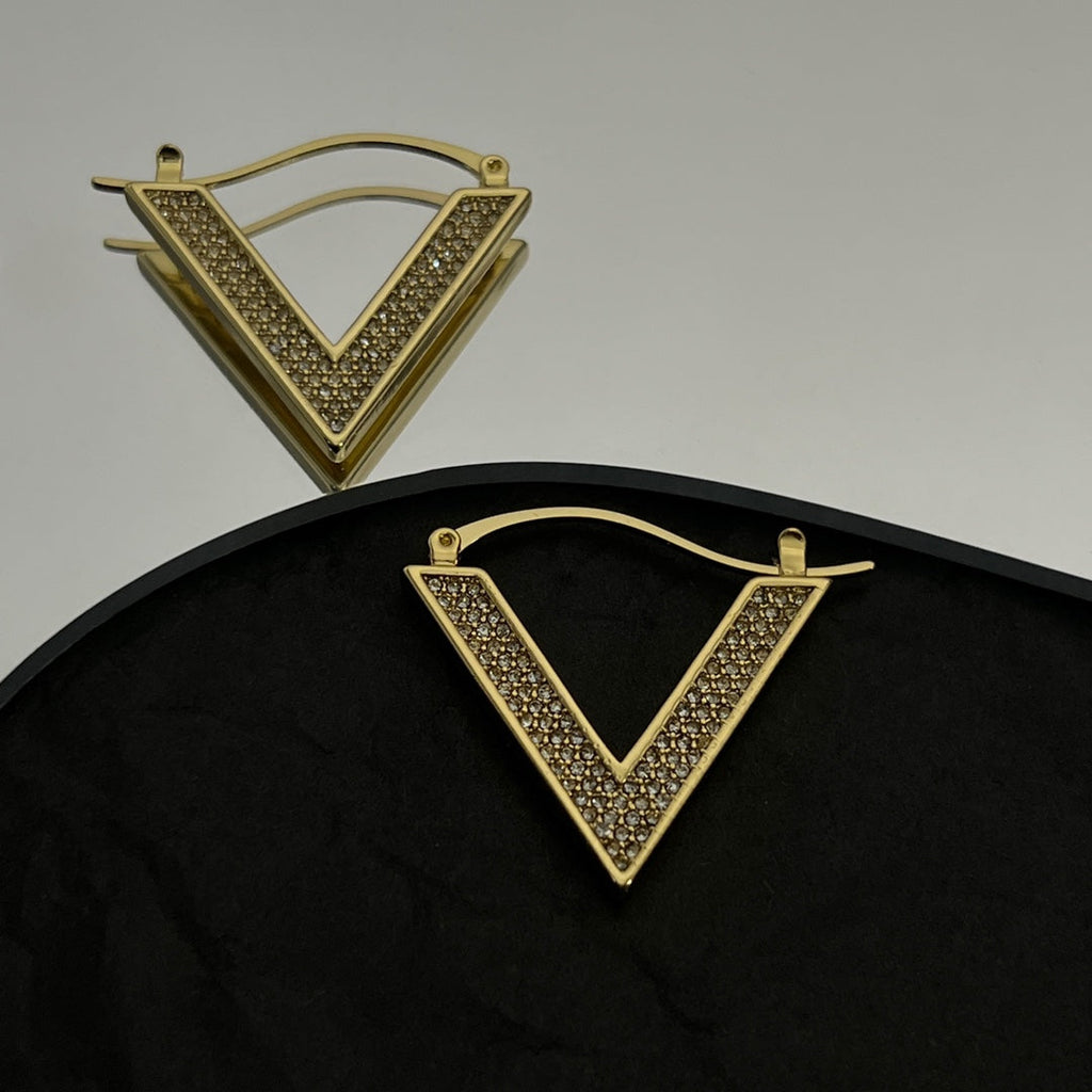 Valentino Diamonds 18K Gold Earrings product image 5, provided for visual reference and product detail review