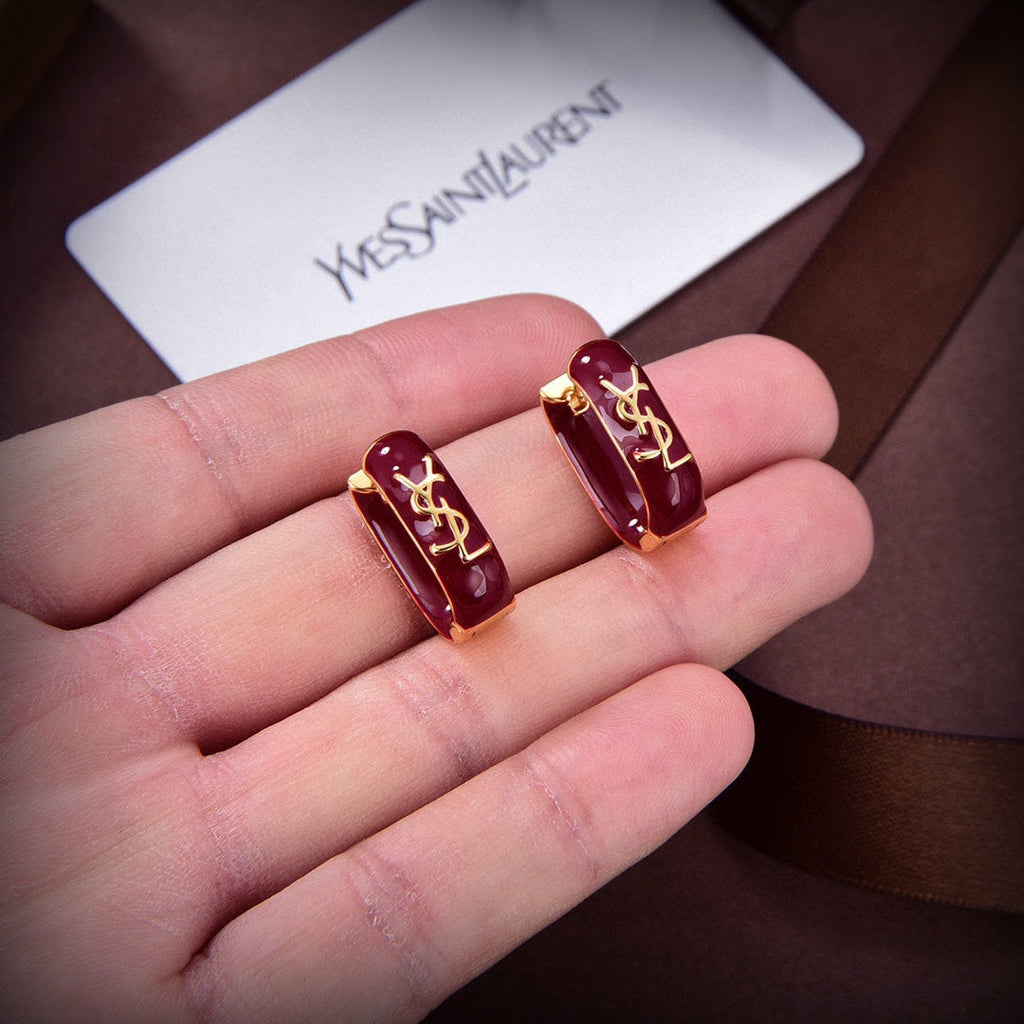 Red 18K Gold Earrings product image 5, provided for visual reference and product detail review