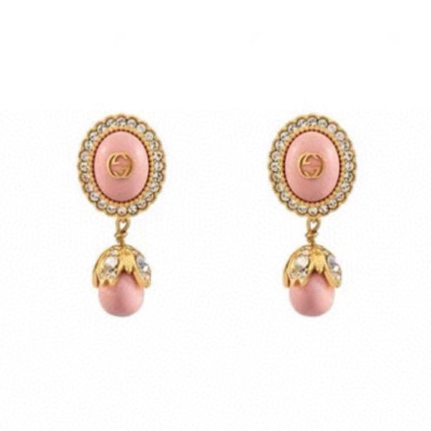 Gucci Double Pearl 18K Gold Earrings product image 1, provided for visual reference and product detail review