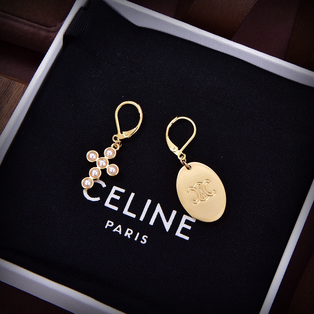 Celine Pearl 18K Gold Earrings product image 5, provided for visual reference and product detail review