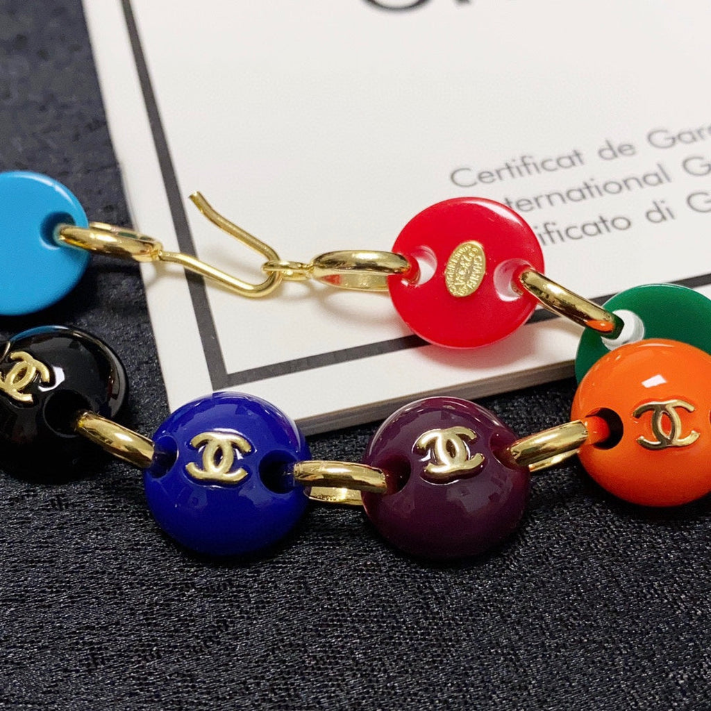 Chanel Color Beads 18K Gold Necklace product image 3, provided for visual reference and product detail review
