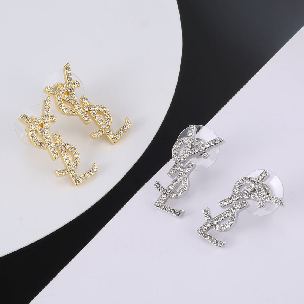 YSL Classic Crystals 18K Gold Brooch product image 6, provided for visual reference and product detail review