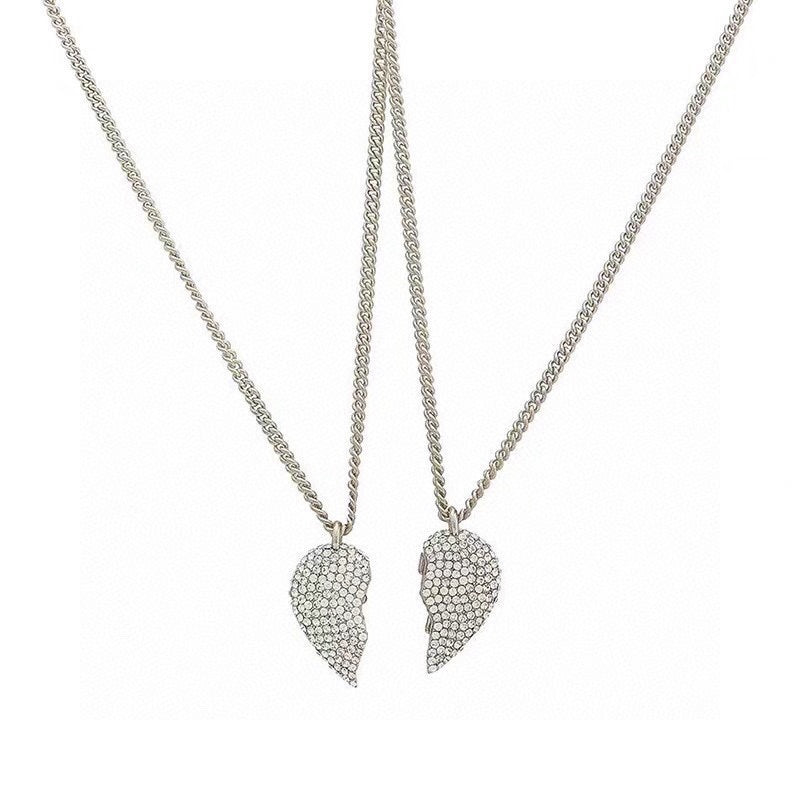 Balenciaga Lovelock Set Of Two Silver-tone Crystal 18K Gold Necklace product image 6, provided for visual reference and