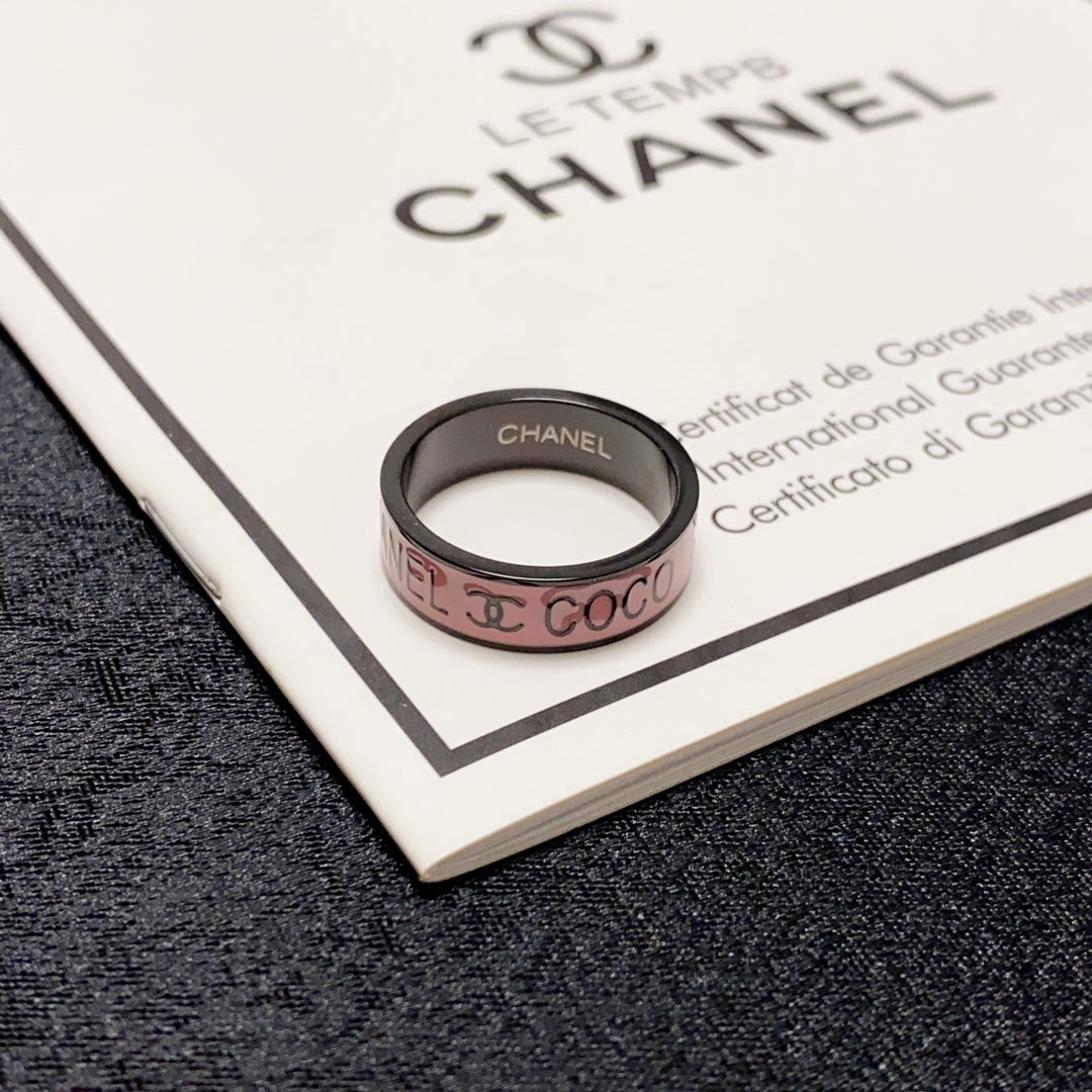 Chanel Coco Pink 18K Gold Ring product image 3, provided for visual reference and product detail review