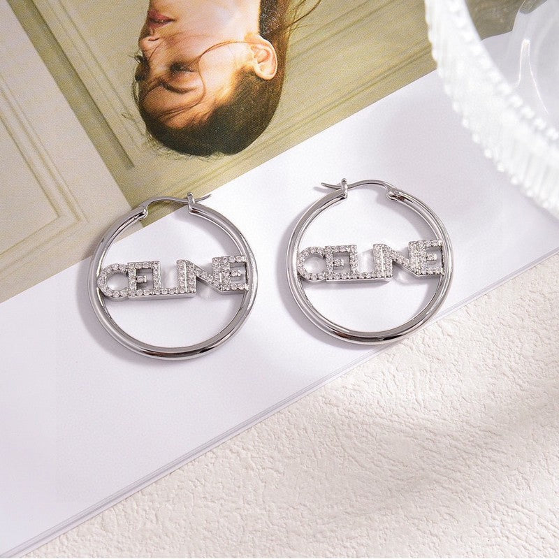 Celine Celine Diamond 18K Gold Earrings product image 4, provided for visual reference and product detail review