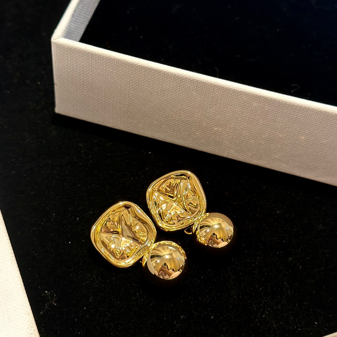 Celine Vintage 18K Gold Earrings product image 6, provided for visual reference and product detail review