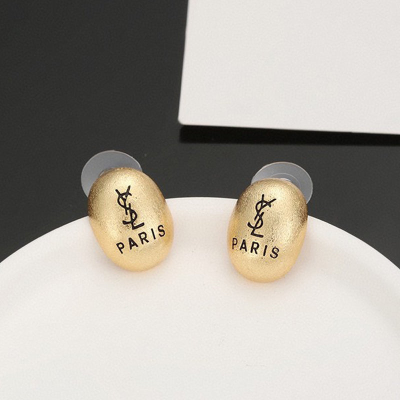 YSL Gold 18K Gold Earrings product image 1, provided for visual reference and product detail review
