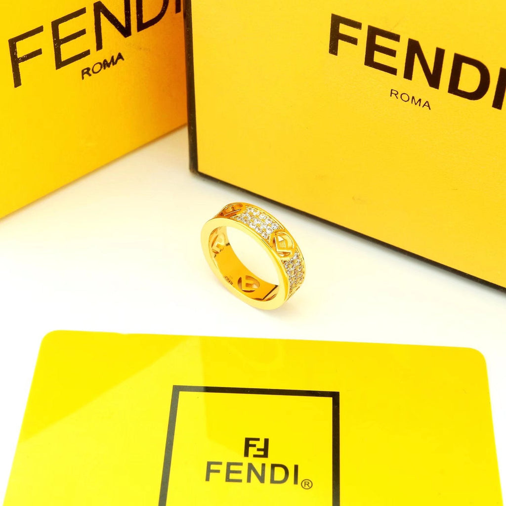 Fendi Is 18K Yellow Gold Ring product image 2, provided for visual reference and product detail review