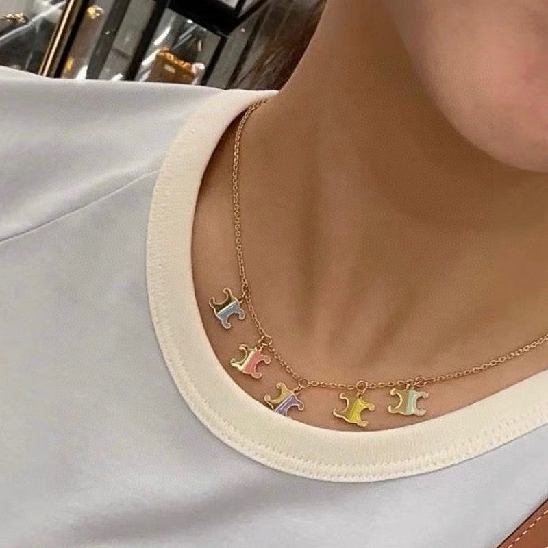 Celine Teen Charms 18K Gold Necklace product image 4, provided for visual reference and product detail review