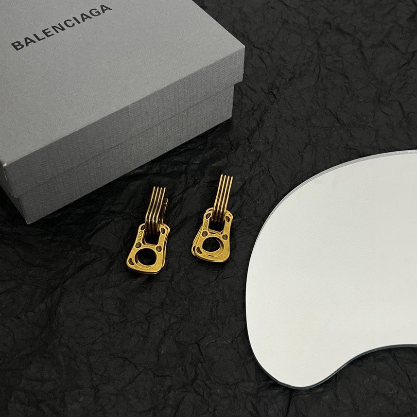 Balenciaga 18K Gold Earrings product image 4, provided for visual reference and product detail review