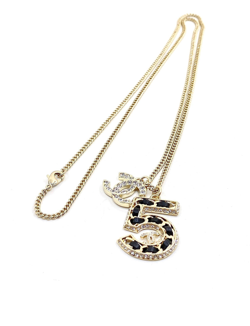 Chanel No.5 Chain 18K Gold Necklace product image 5, provided for visual reference and product detail review