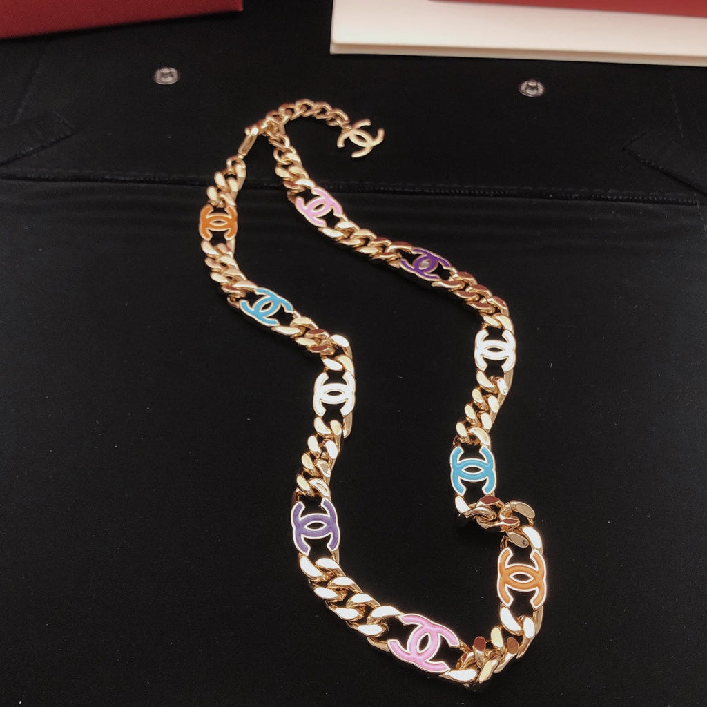 Chanel Color Chain 18K Gold Necklace product image 2, provided for visual reference and product detail review