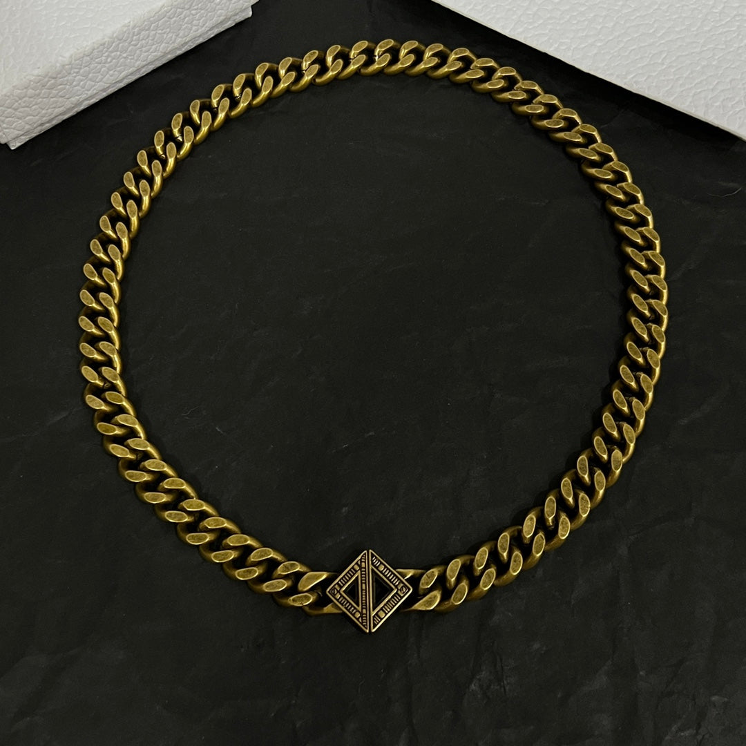 Dior Diamond Chain 18K Gold Necklace product image 3, provided for visual reference and product detail review
