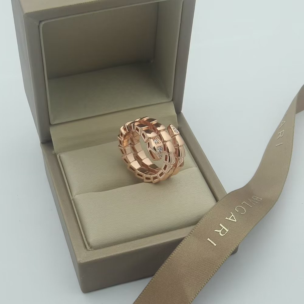 Bvlgari Serpenti Viper Demi Diamond 18K Gold Ring product image 9, provided for visual reference and product detail review