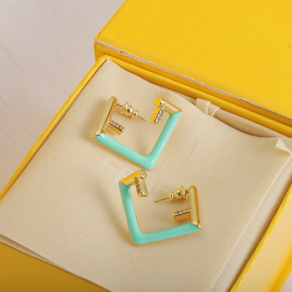 Fendi Vintage 18K Gold Earrings product image 6, provided for visual reference and product detail review