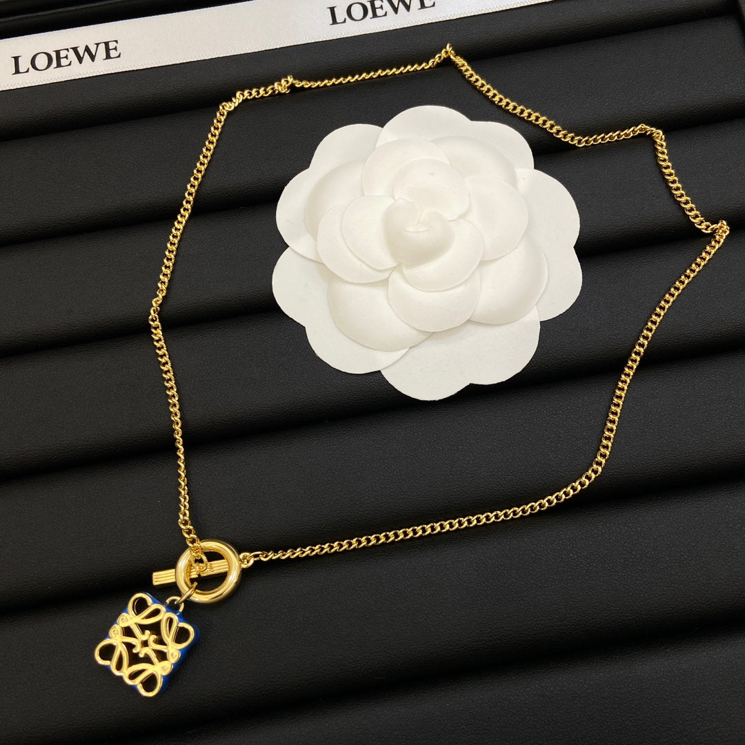 LOEWE Anagram Pendant 18K Gold Necklace product image 14, provided for visual reference and product detail review