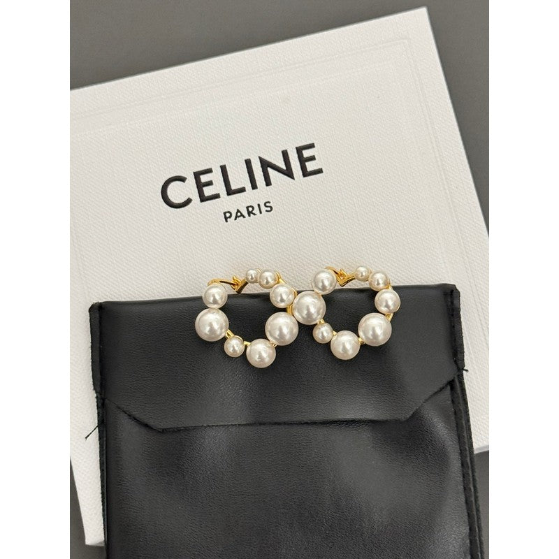 Celine Pearl 18K Gold Earrings product image 5, provided for visual reference and product detail review