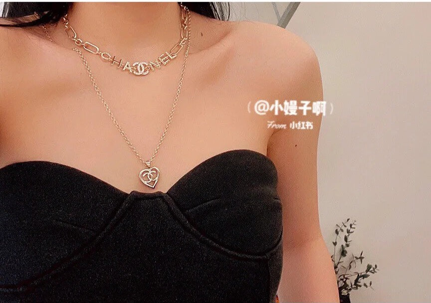 Chanel Script Chain 18K Gold Necklace product image 2, provided for visual reference and product detail review