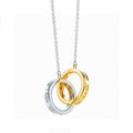 Tiffany 1837 Interlocking Circles Pendant 18K Gold Necklace product image 1, provided for visual reference and product