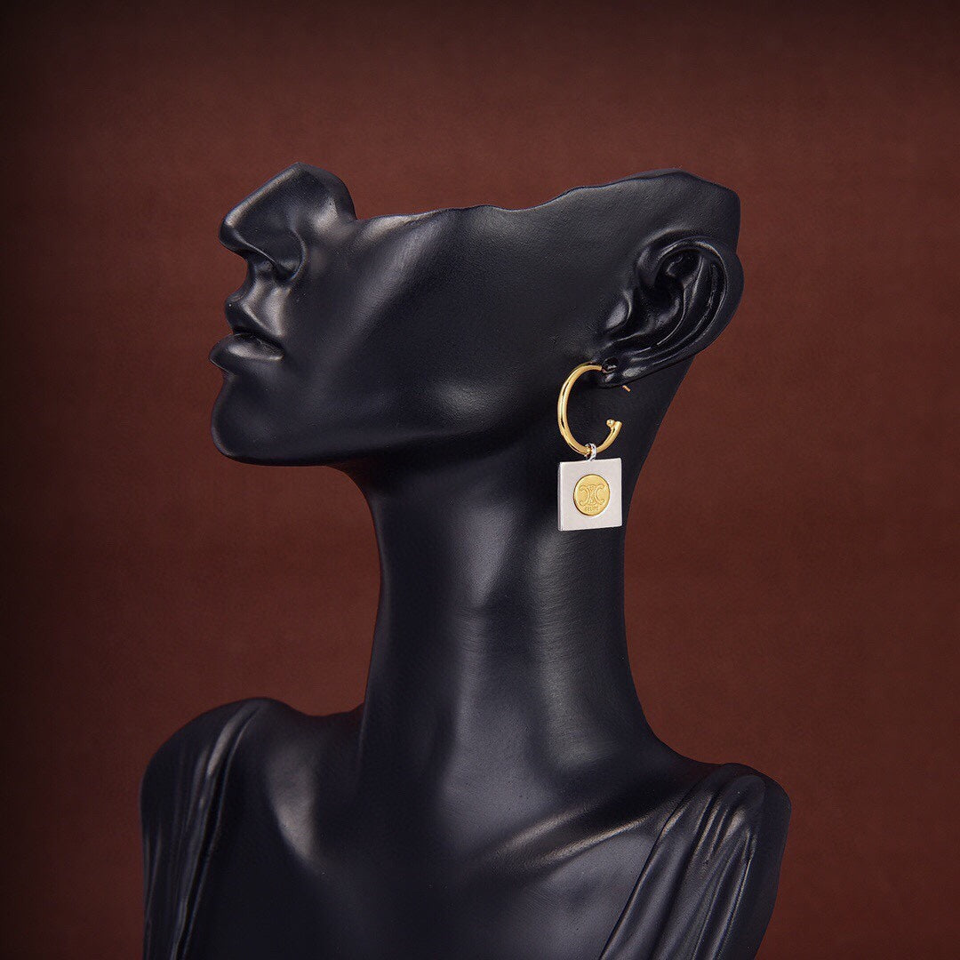 Celine Hoops 18K Gold Earrings product image 5, provided for visual reference and product detail review