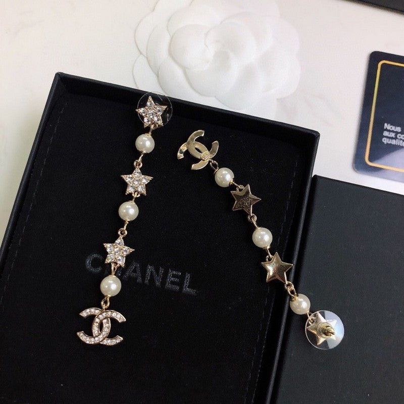 Chanel Long Tassel 18K Gold Earrings product image 6, provided for visual reference and product detail review