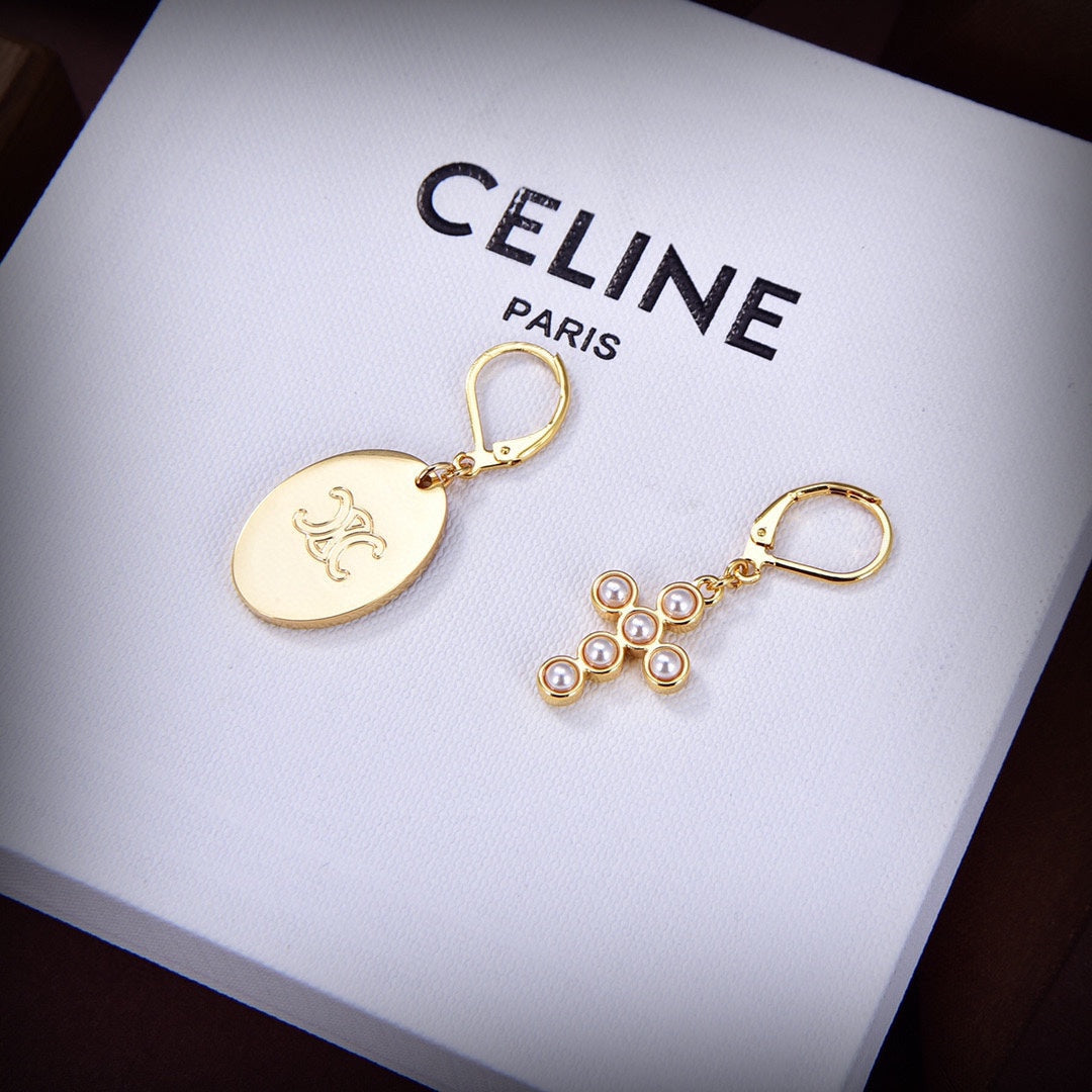 Celine Pearl 18K Gold Earrings product image 6, provided for visual reference and product detail review