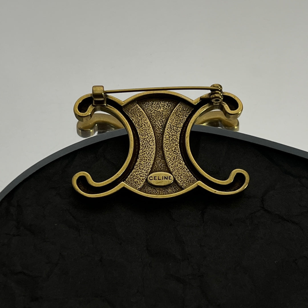 Celine Vintage 18K Gold Brooch product image 5, provided for visual reference and product detail review