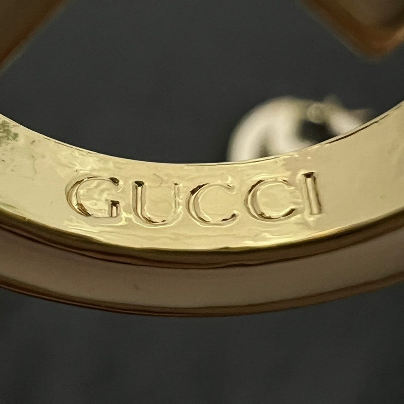 Gucci Double Color Hollow 18K Gold Earrings product image 6, provided for visual reference and product detail review