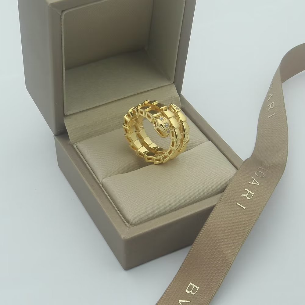 Bvlgari Serpenti Viper Demi Diamond 18K Gold Ring product image 10, provided for visual reference and product detail review