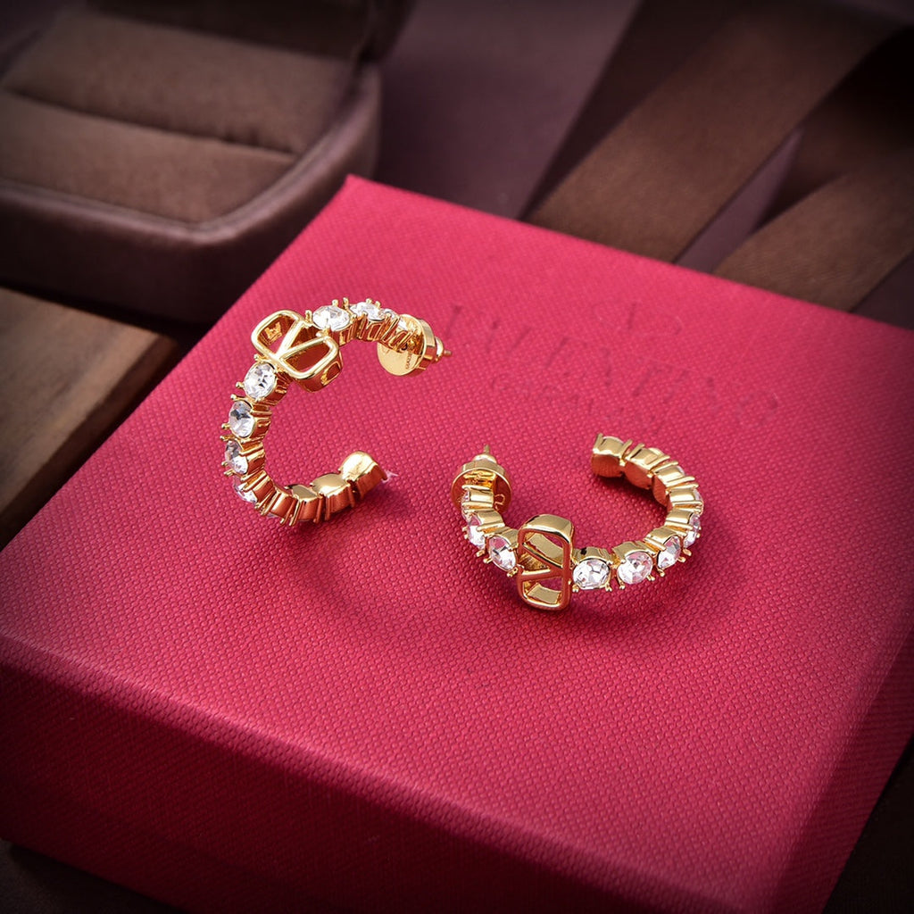 Valentino Valentino Signature 18K Gold Earrings product image 6, provided for visual reference and product detail review