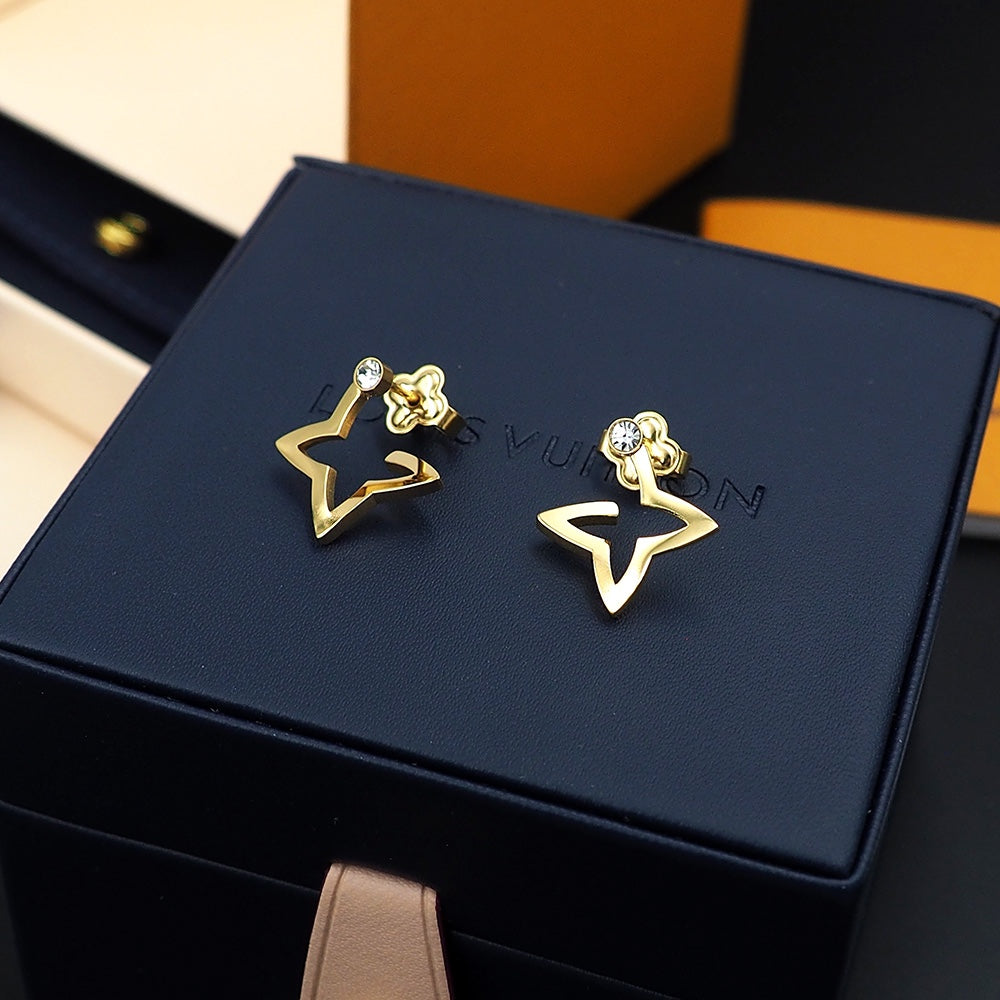 Louis Vuitton Blossom Mini Hoops 18K Gold Earrings product image 11, provided for visual reference and product detail review