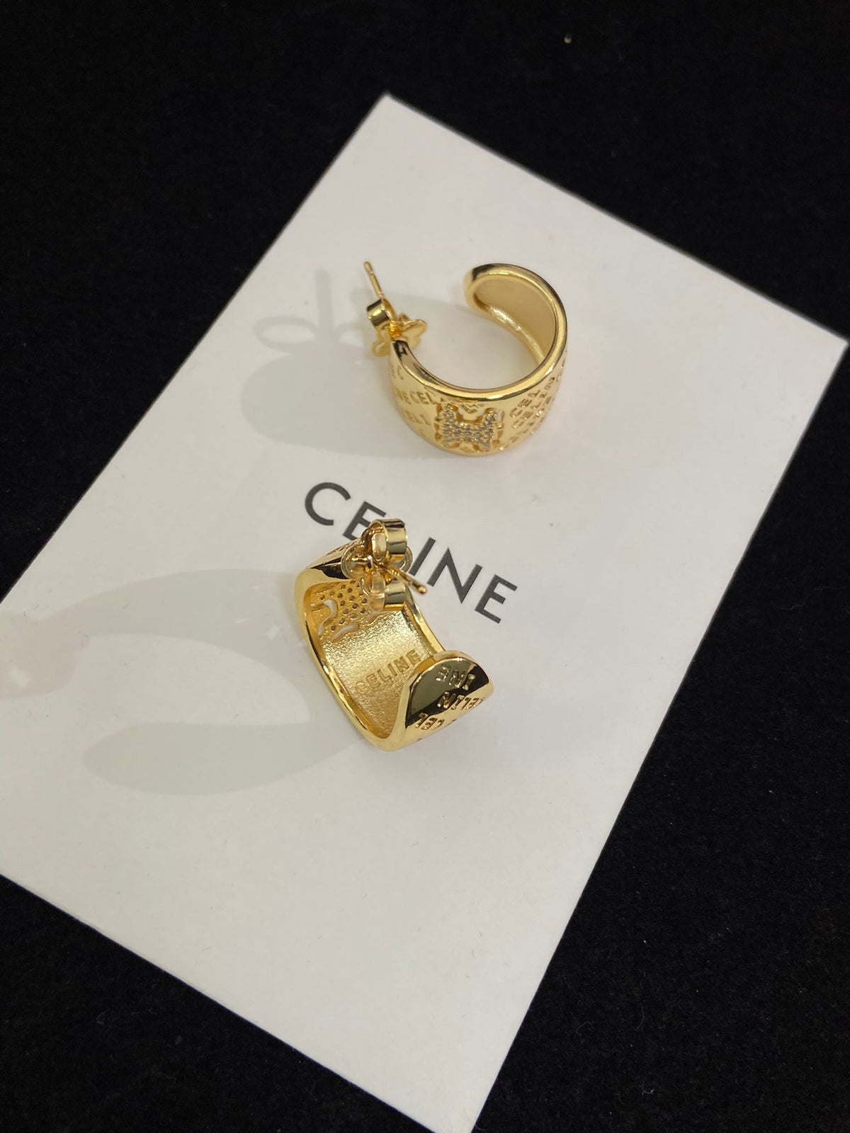 Celine Diamonds 18K Gold Earrings product image 4, provided for visual reference and product detail review