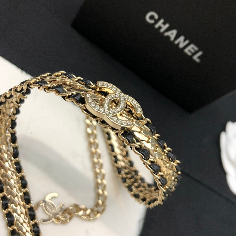 Chanel Strass 18K Gold Necklace product image 6, provided for visual reference and product detail review