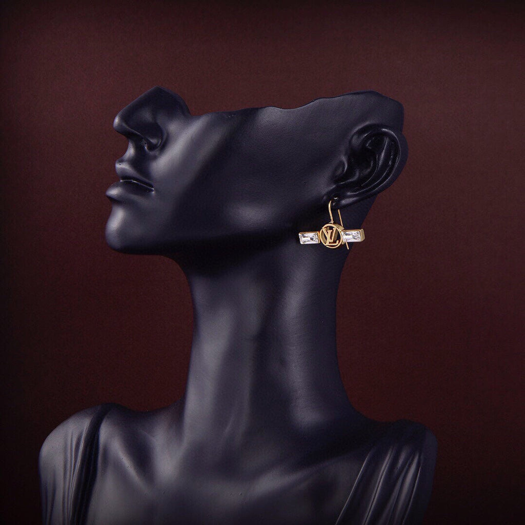 Louis Vuitton Crystals 18K Gold Earrings product image 5, provided for visual reference and product detail review
