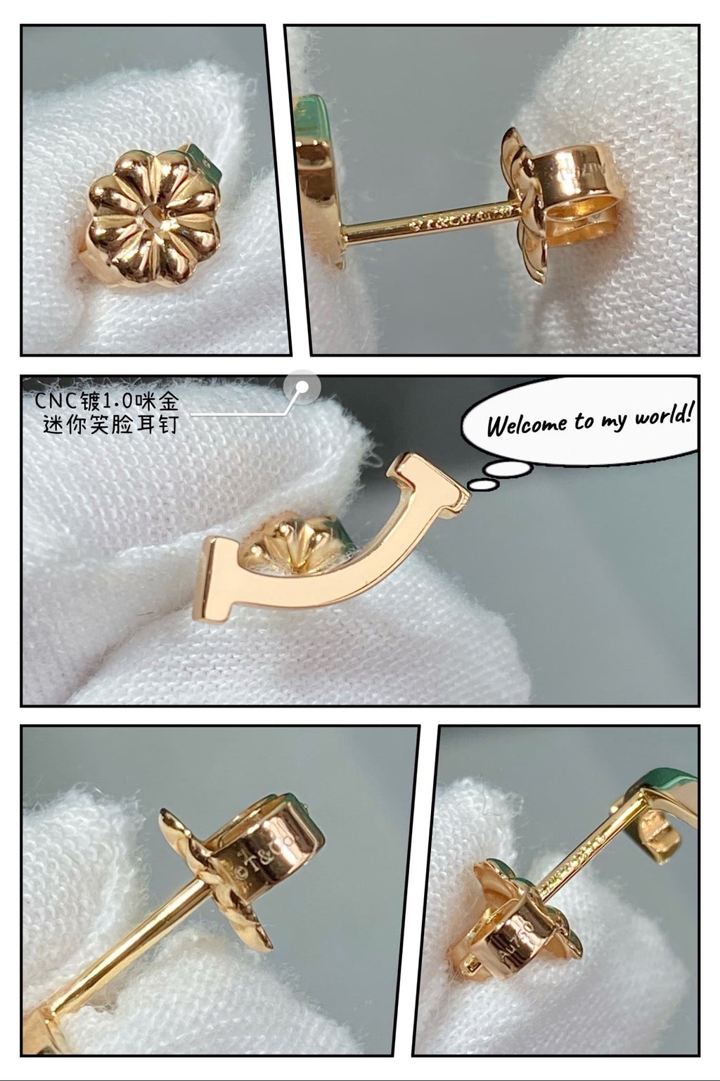Tiffany Smile 18K Gold Earrings product image 7, provided for visual reference and product detail review