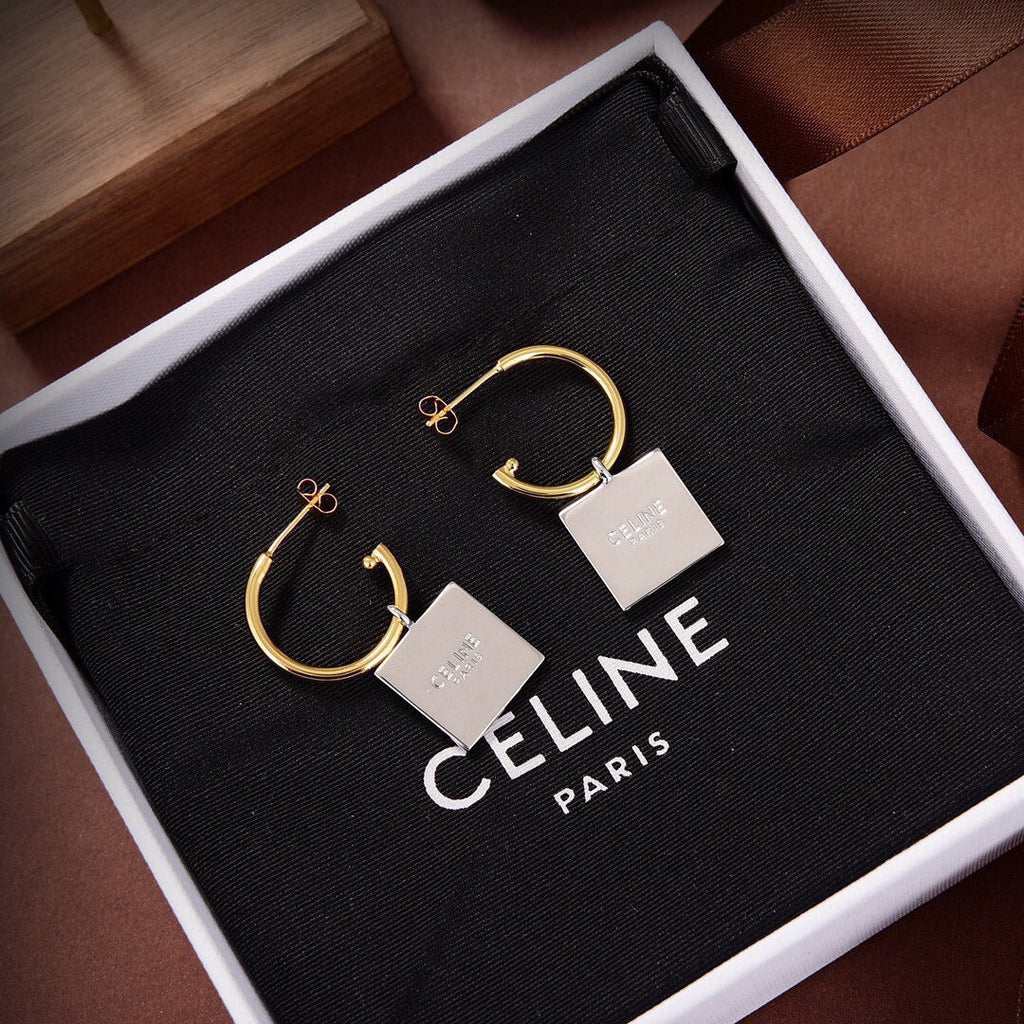 Celine Hoops 18K Gold Earrings product image 6, provided for visual reference and product detail review