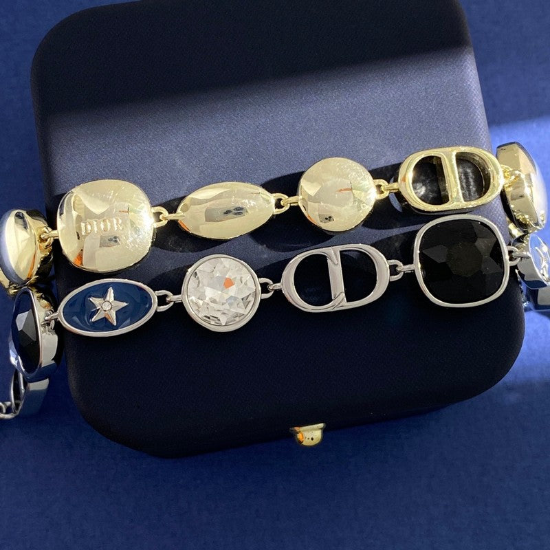 Dior Color Crystal 18K Gold Necklace product image 4, provided for visual reference and product detail review