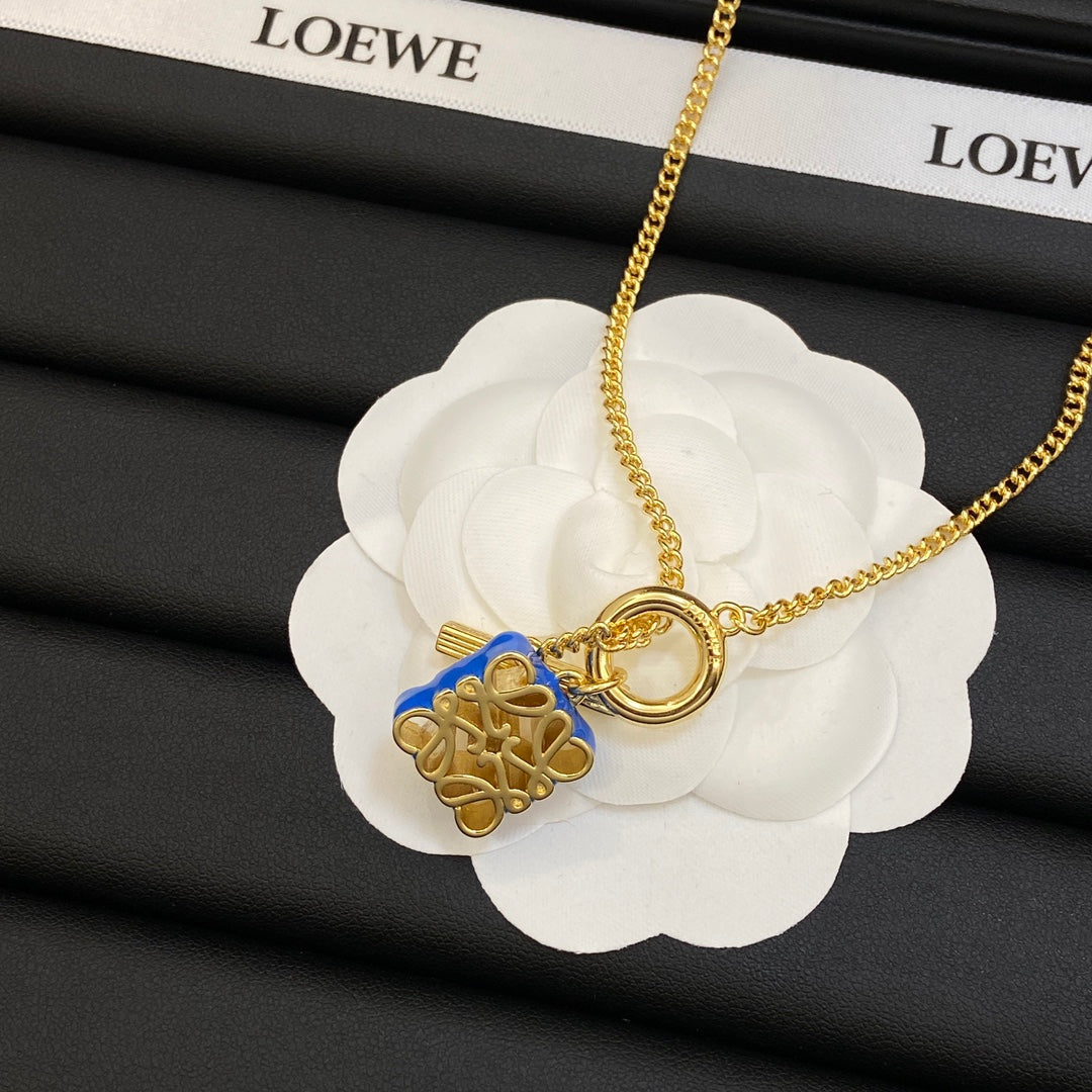 LOEWE Anagram Pendant 18K Gold Necklace product image 15, provided for visual reference and product detail review