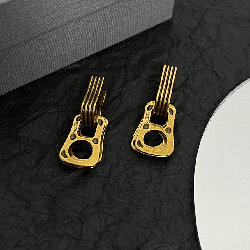 Balenciaga 18K Gold Earrings product image 2, provided for visual reference and product detail review