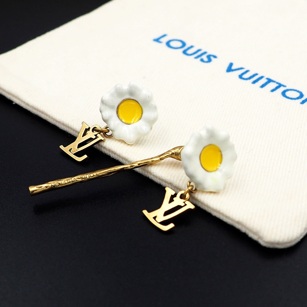 Louis Vuitton Gardening 18K Gold Earrings product image 2, provided for visual reference and product detail review