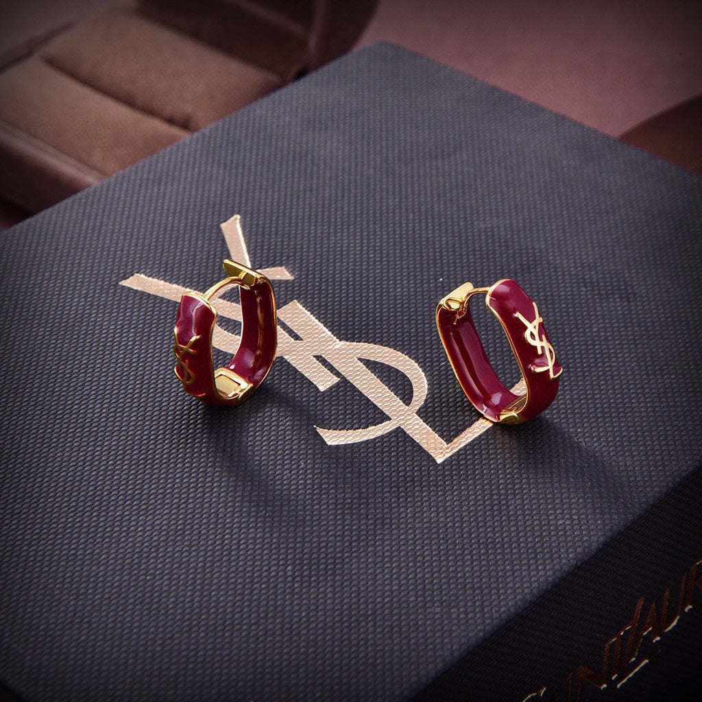 Red 18K Gold Earrings product image 6, provided for visual reference and product detail review