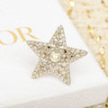 Dior Star Diamond 18K Gold Brooch product image 1, provided for visual reference and product detail review
