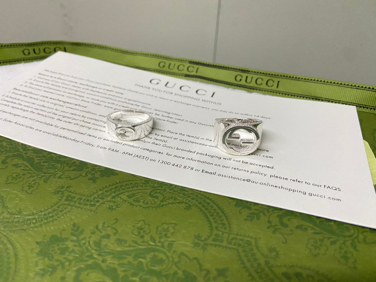 Double Gucci Interlocking Gucci Wide Ring product image 4, provided for visual reference and product detail review