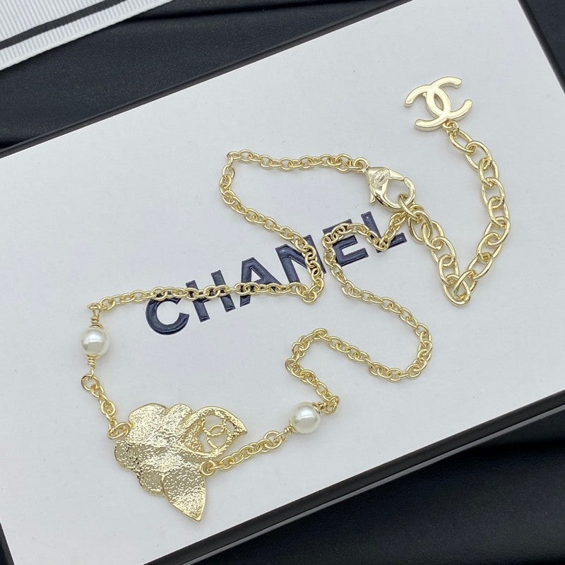 Chanel Camellia 18K Gold Necklace product image 6, provided for visual reference and product detail review