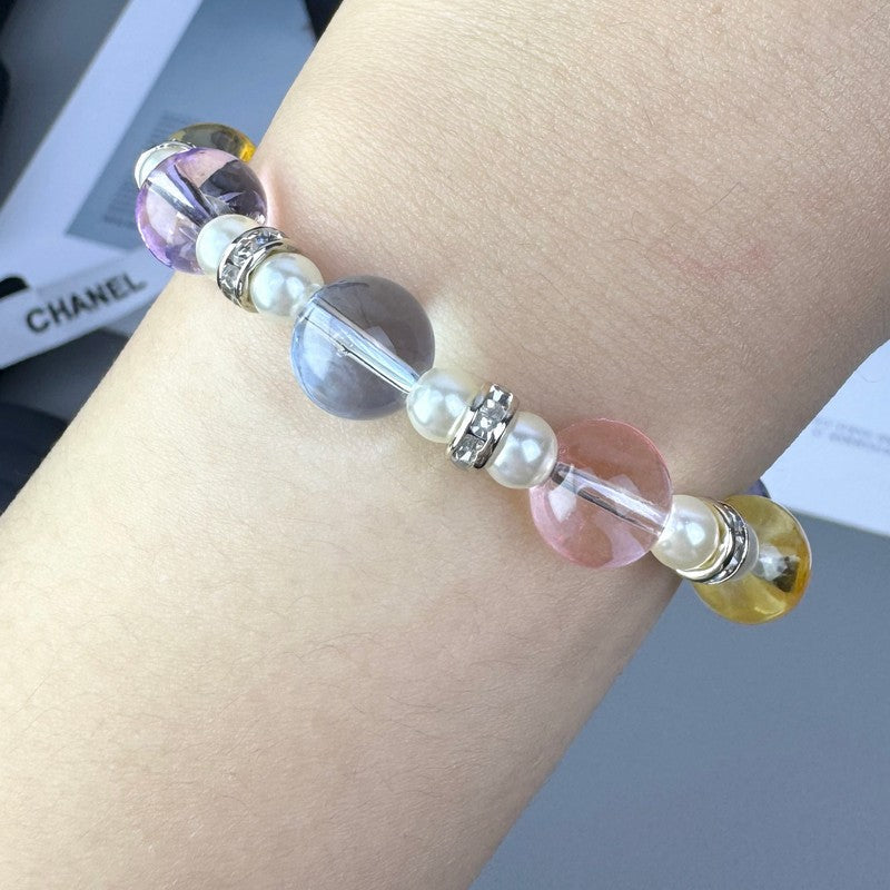 Chanel 26C Color Crystal 18K Gold Bracelet product image 3, provided for visual reference and product detail review