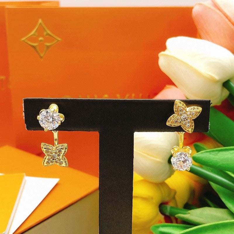 Louis Vuitton Blossom Monogram 18K Gold Earrings product image 6, provided for visual reference and product detail review