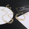 Chanel Script Chain 18K Gold Necklace product image 1, provided for visual reference and product detail review