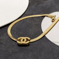 Chanel Gold Chain Choker 18K Gold Necklace product image 1, provided for visual reference and product detail review