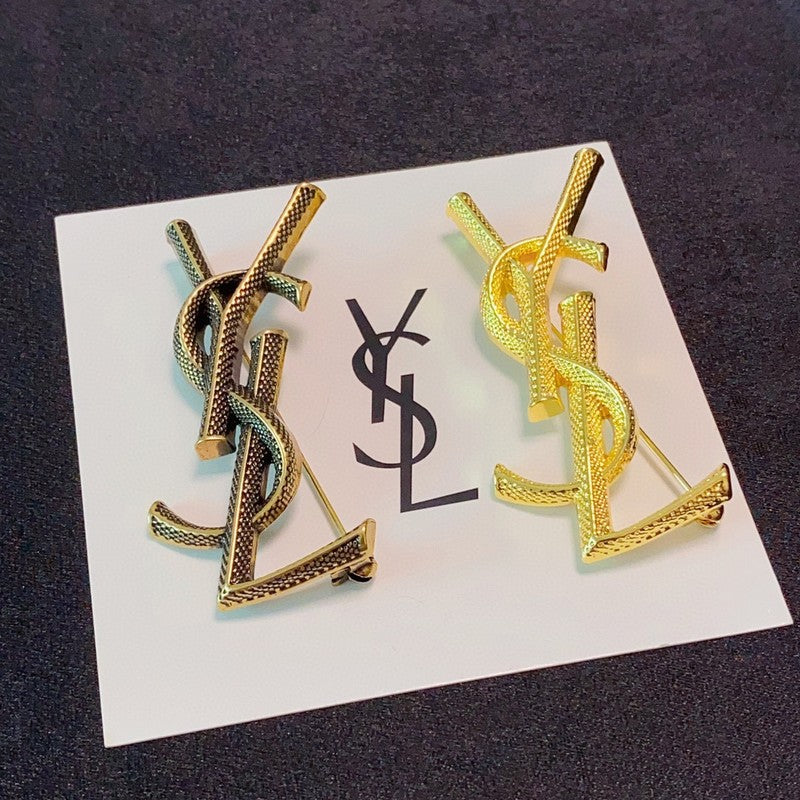 YSL Three Color 18K Gold Brooch product image 8, provided for visual reference and product detail review