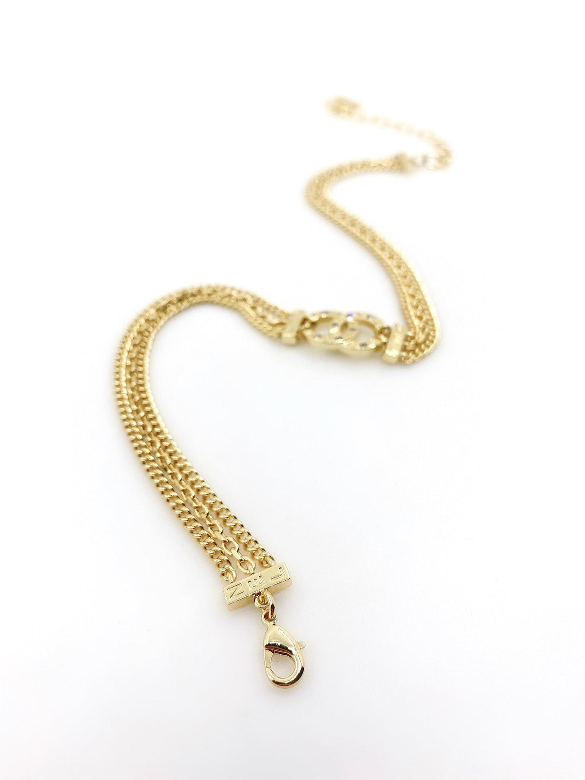 Chanel Chain Choker 18K Gold Necklace product image 7, provided for visual reference and product detail review